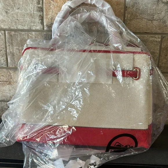 NWT Michael Kors Straw and Red Reed - Picture 3 of 8